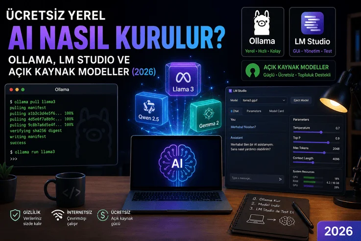 Yapay Zekaya Ücret Ödemekten Sıkıldın mı? Yerel AI Rehberi (2026)
