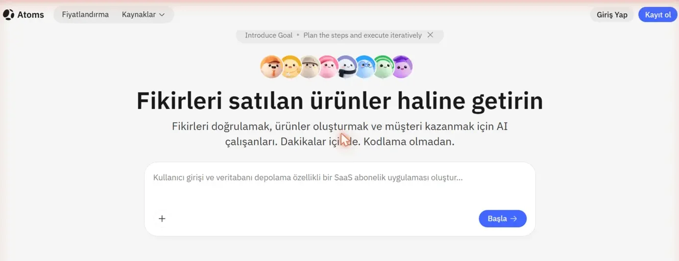 Atoms Nasıl Kullanılır? Fikrinden Yayına AI ile Uygulama Kurma Rehberi