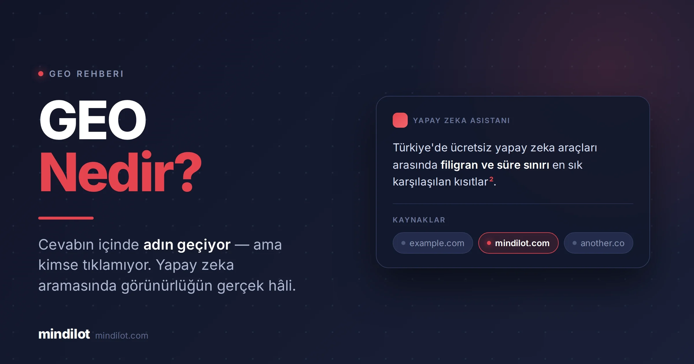 GEO Nedir? Yapay Zeka Aramasında Görünür Olma Rehberi