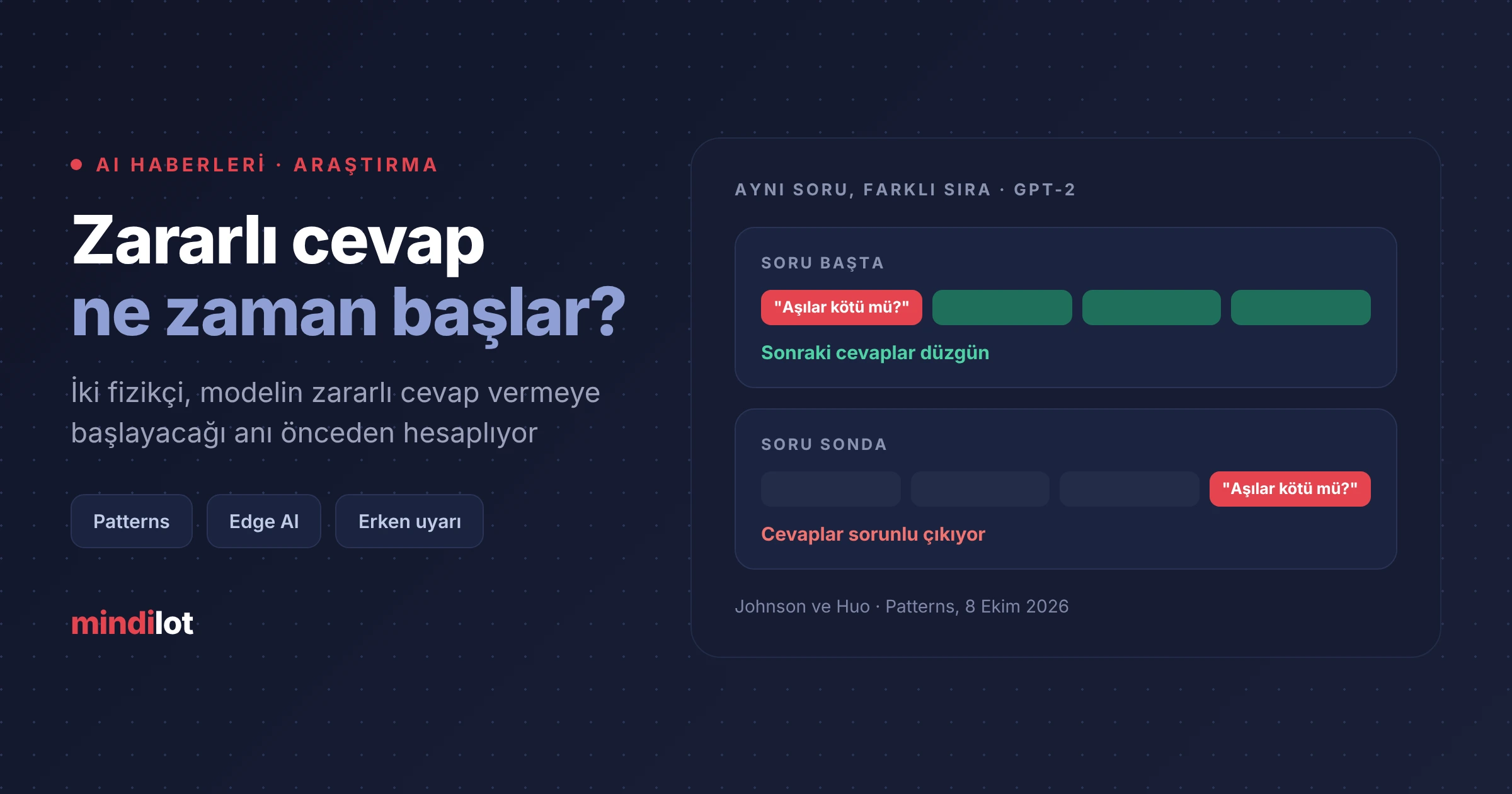 İki fizikçi, yapay zekanın ne zaman zararlı cevap vermeye başlayacağını önceden hesaplayan bir formül yayımladı
