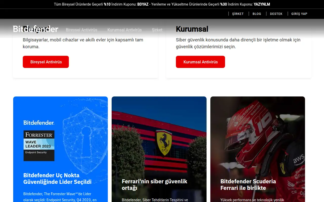 Bitdefender ekran görüntüsü