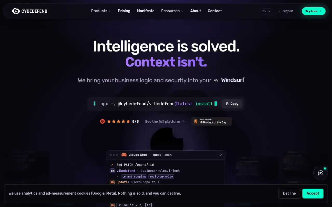 CybeDefend ekran görüntüsü