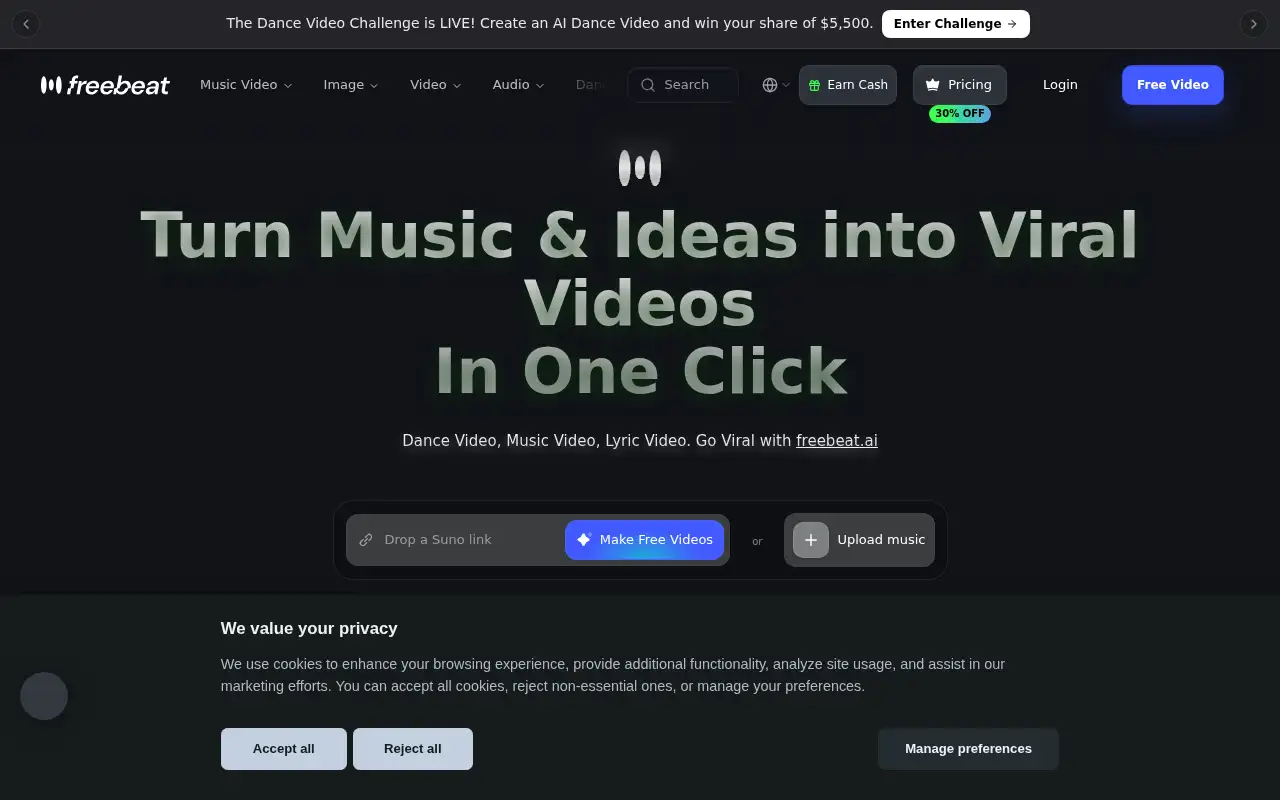 Freebeat AI ekran görüntüsü
