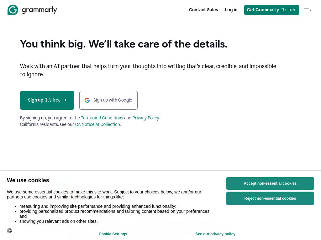 Grammarly ekran görüntüsü