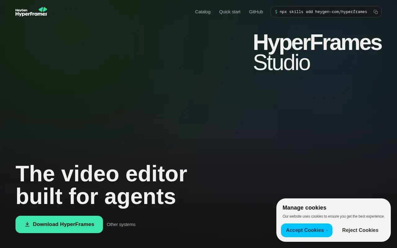 HyperFrames ekran görüntüsü
