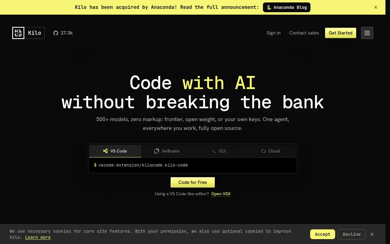 Kilo Code ekran görüntüsü