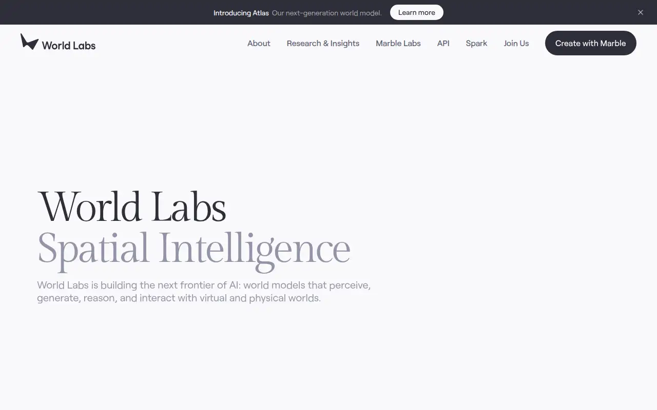 World Labs Marble ekran görüntüsü