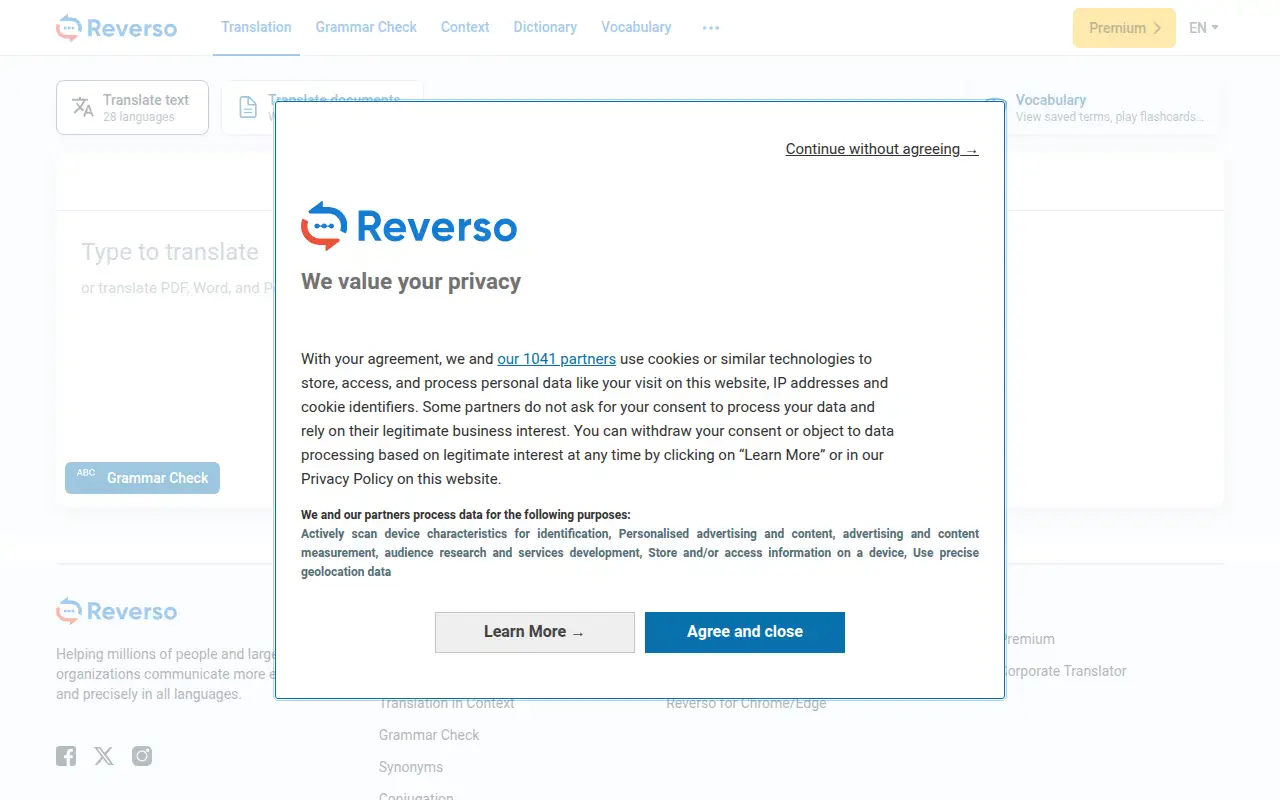 Reverso ekran görüntüsü